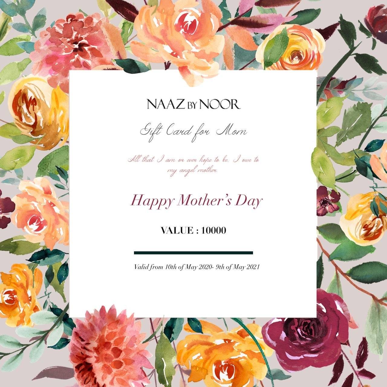 Mother's Day Gift Card - Naaz By Noor