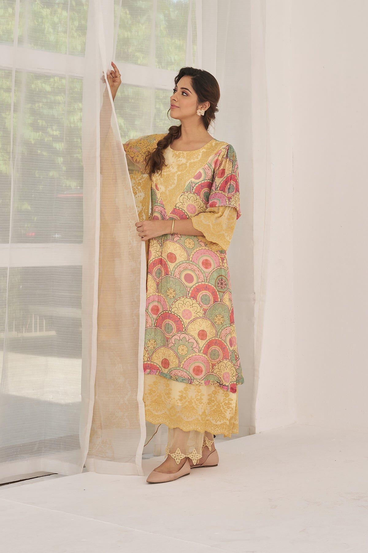 NOOR BAANO-set of 3(kurta, pant & dupatta) Naaz By Noor 