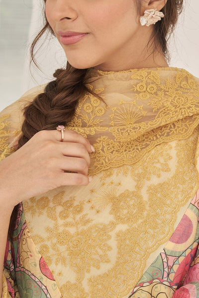 NOOR BAANO-set of 3(kurta, pant & dupatta) Naaz By Noor 
