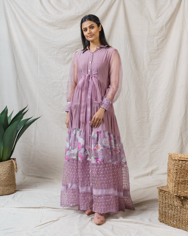 Opera Mauve dress - Naaz By Noor