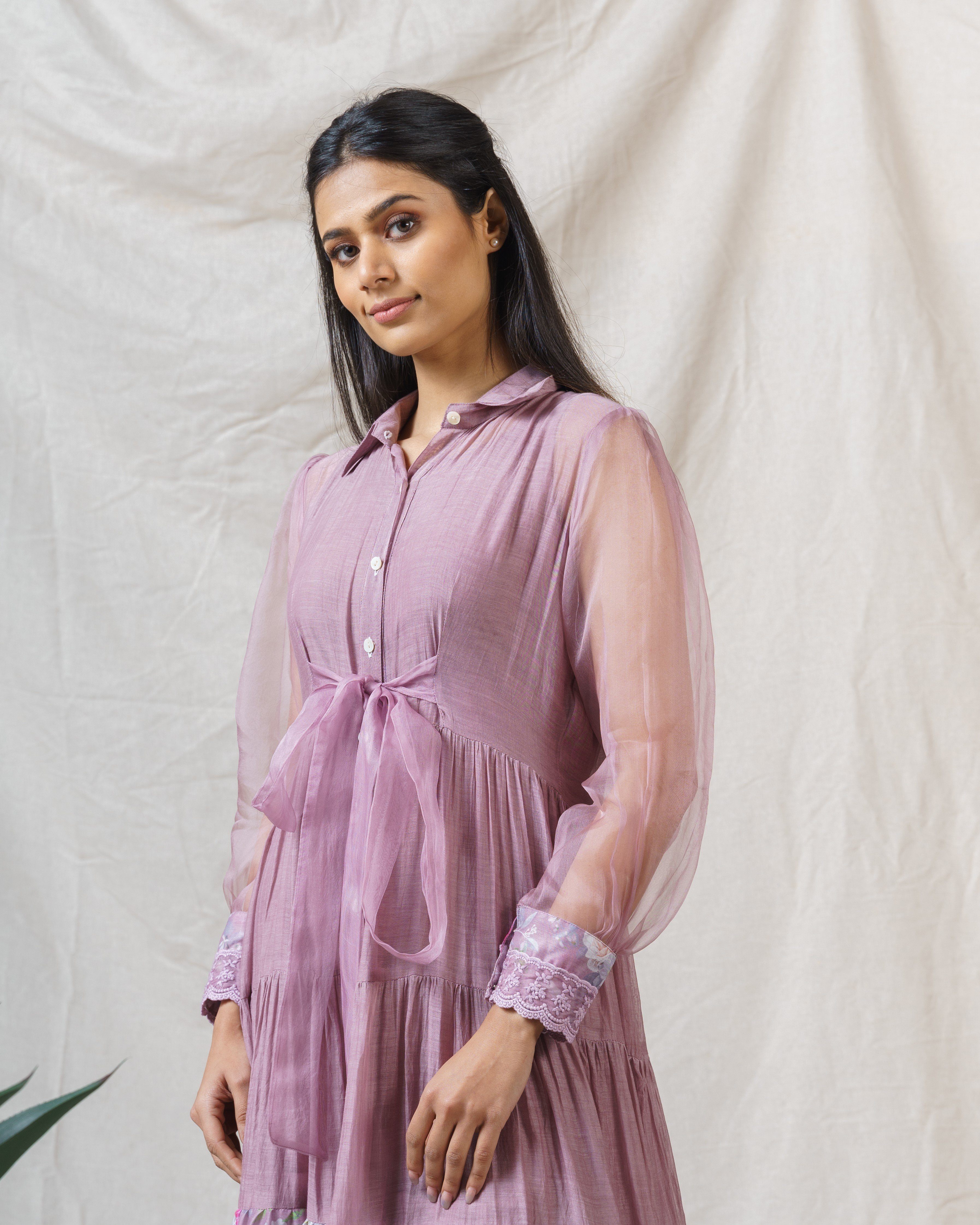 Opera Mauve dress - Naaz By Noor