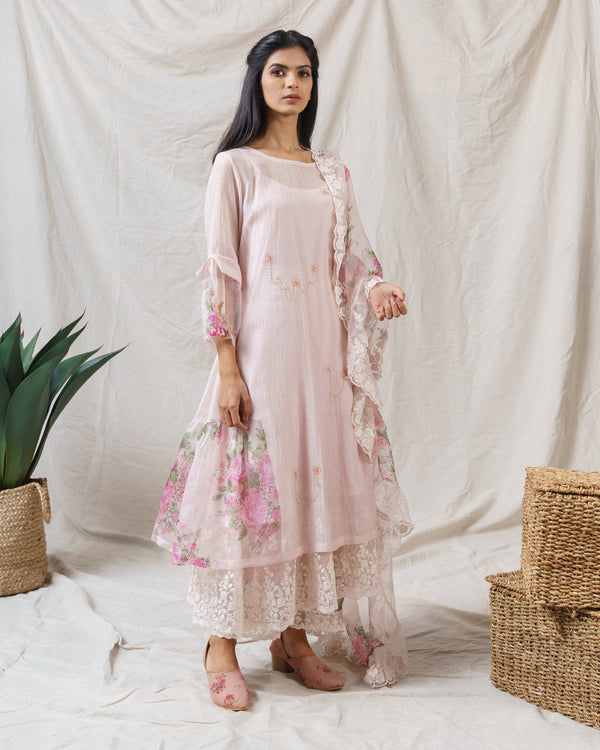 SALTED PINK ENSEMBLE - Naaz By Noor