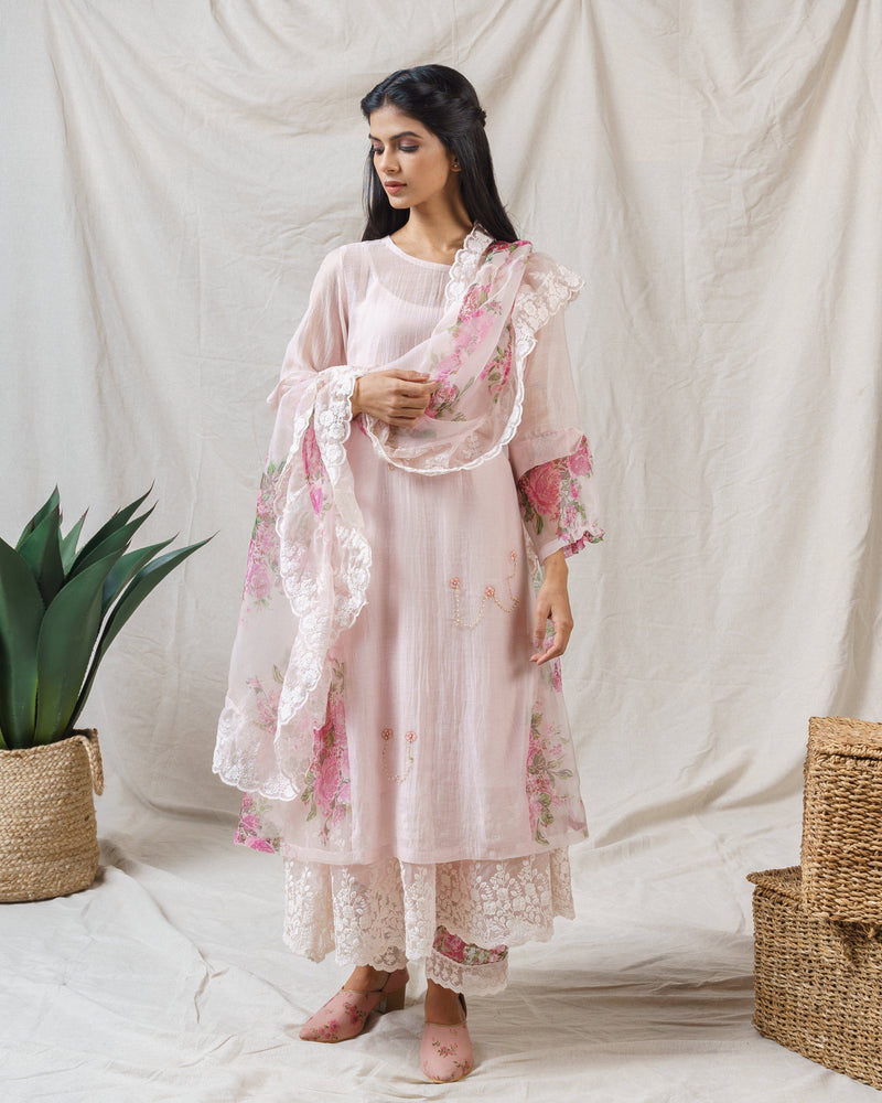 SALTED PINK ENSEMBLE - Naaz By Noor