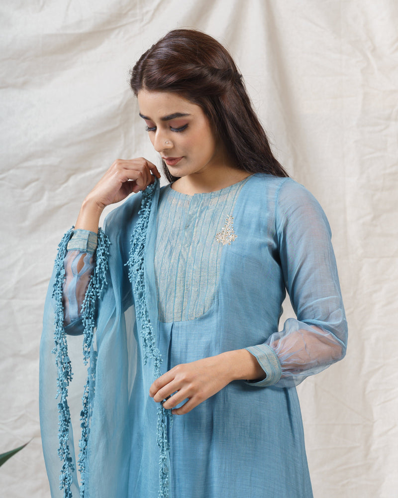 LIVID BLUE ENSEMBLE - Naaz By Noor