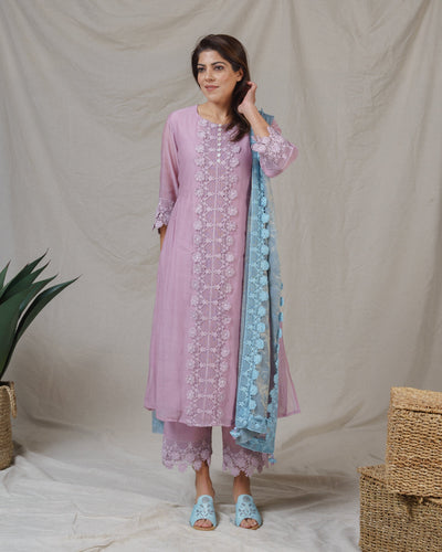 LAVENDER ROSE ENSEMBLE - Naaz By Noor