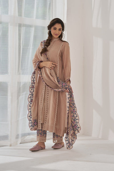 SHABANA BAANO- set of 3( kurta, pant & dupatta) Naaz By Noor 