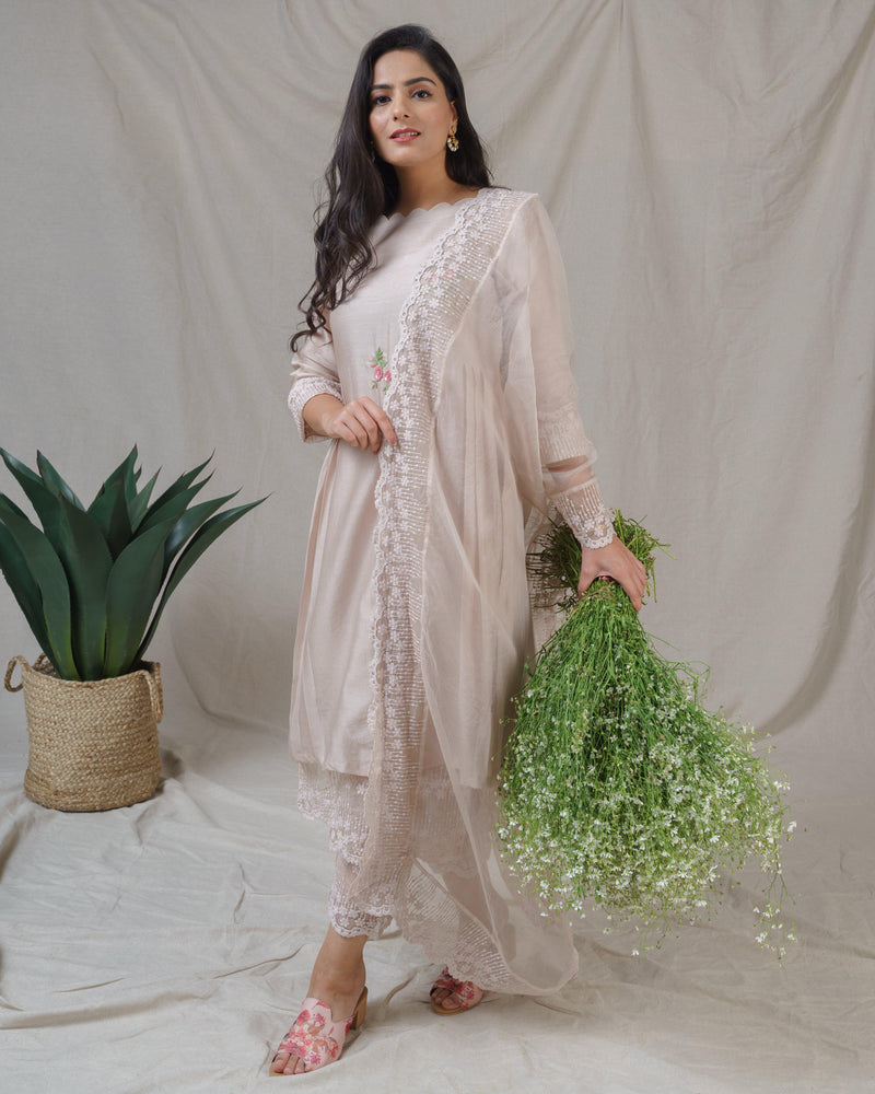 Spray Rose ensemble ( with dupatta ) - Naaz By Noor