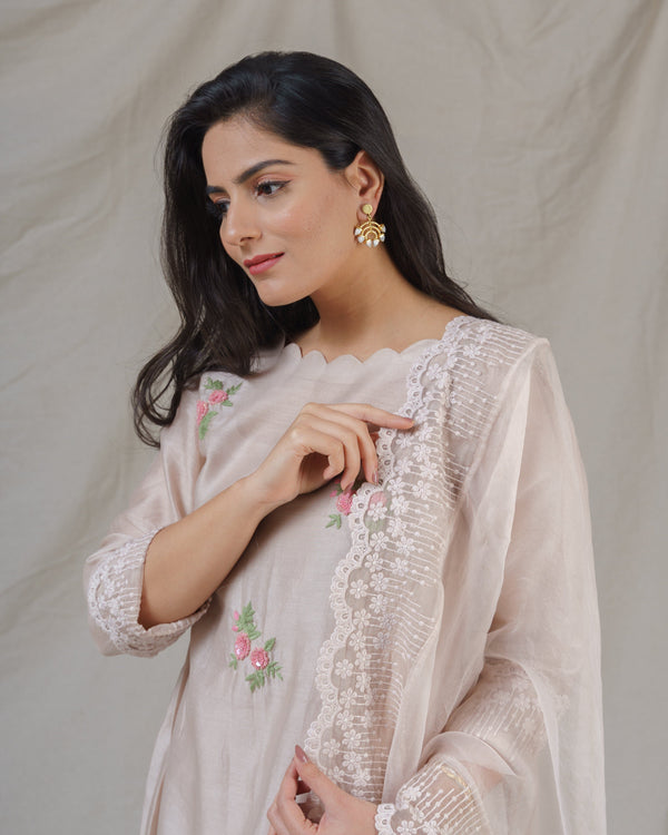 Spray Rose ensemble ( without dupatta ) - Naaz By Noor