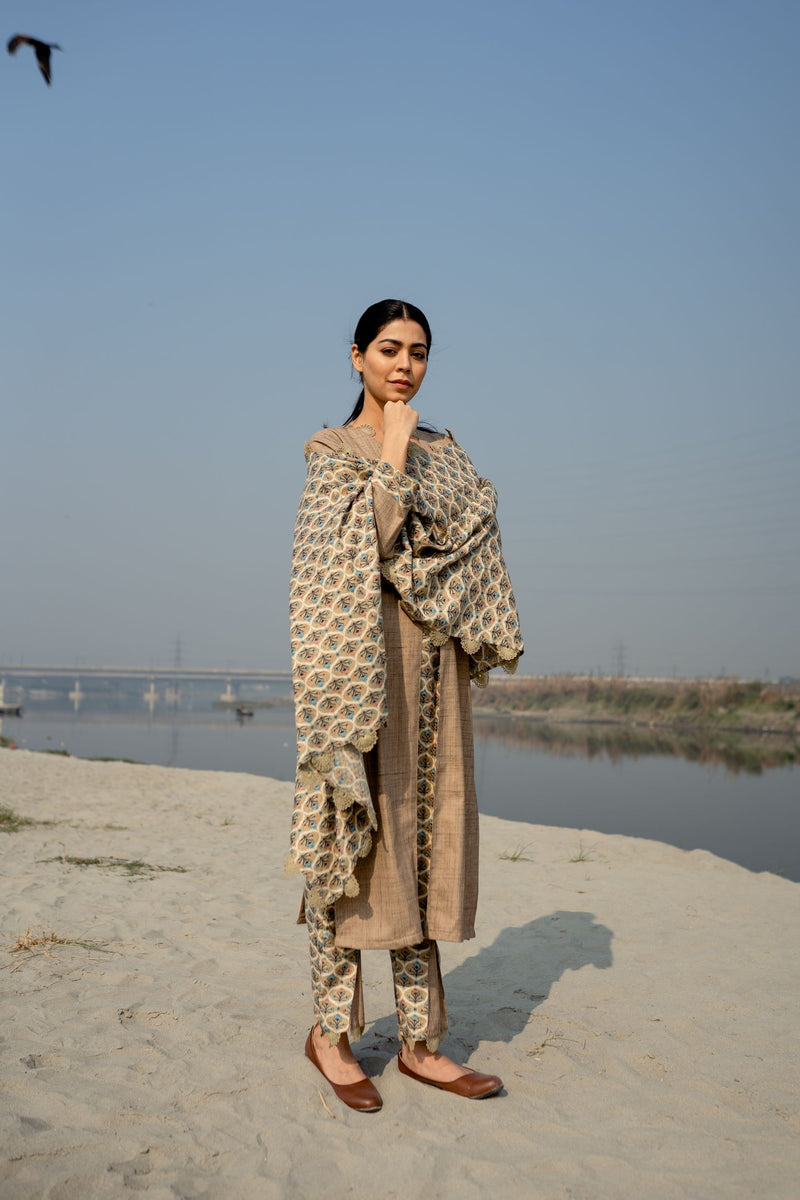 SUBAH BEIGE - SET OF 3 Naaz By Noor 