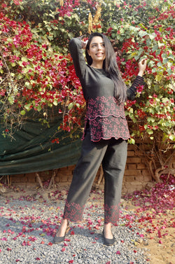 subah- classic black Naaz By Noor 