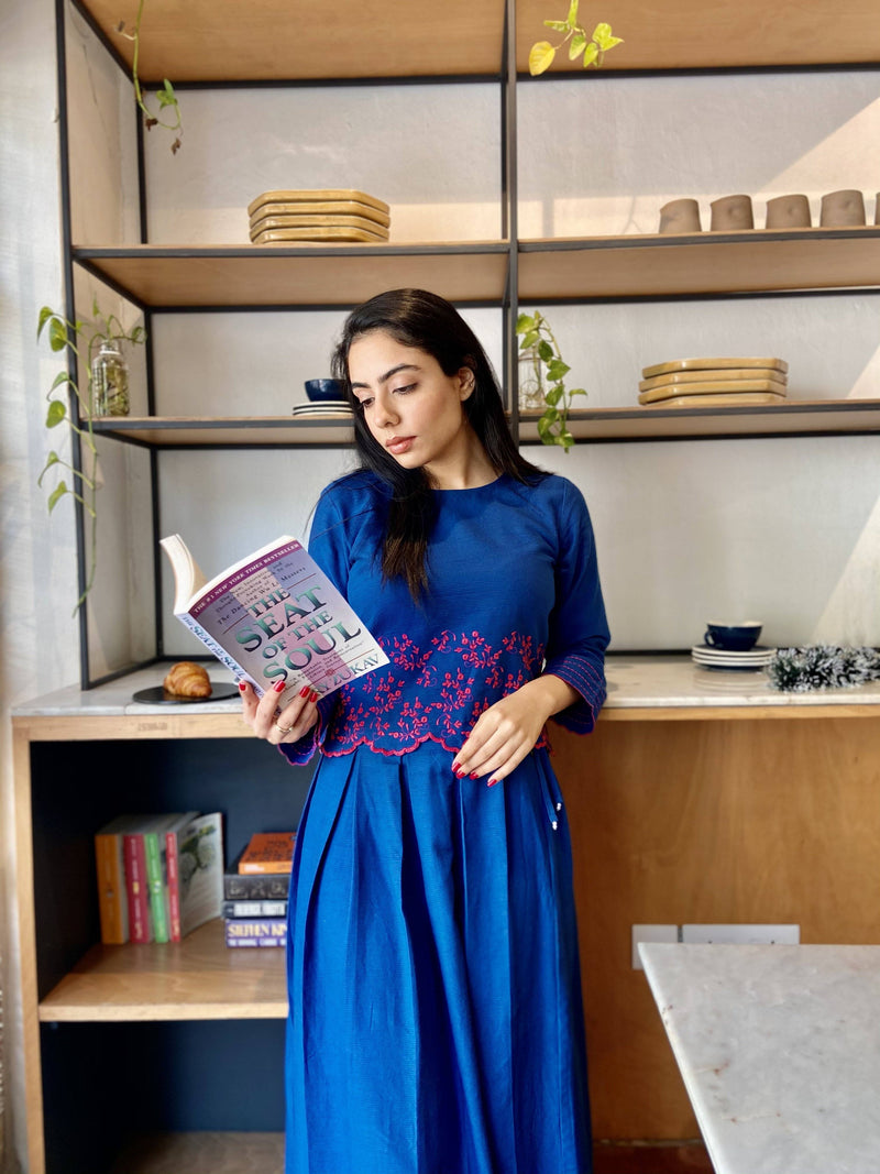 subah - classic blue Naaz By Noor 