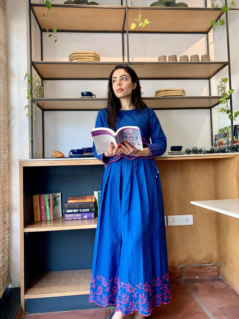 subah - classic blue Naaz By Noor 