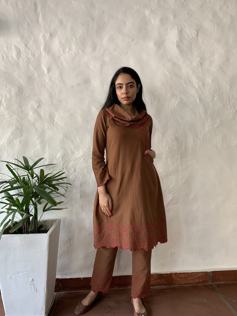 subah- classic brown Naaz By Noor 