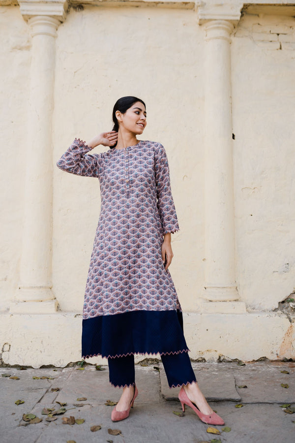 SUBAH DOUBLE COLOUR TUNIC- SET OF 2 Naaz By Noor 