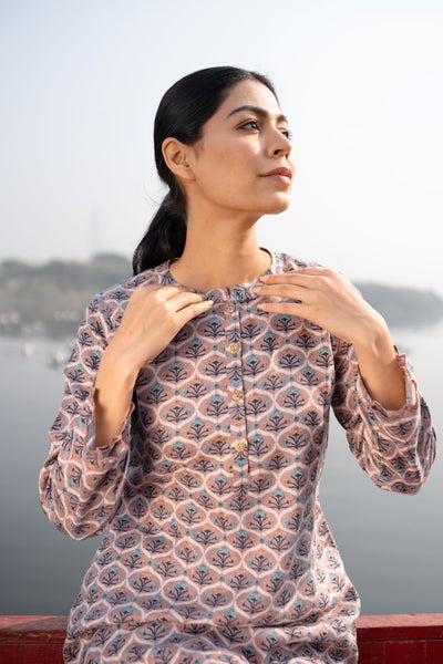 SUBAH DOUBLE COLOUR TUNIC- SET OF 2 Naaz By Noor 