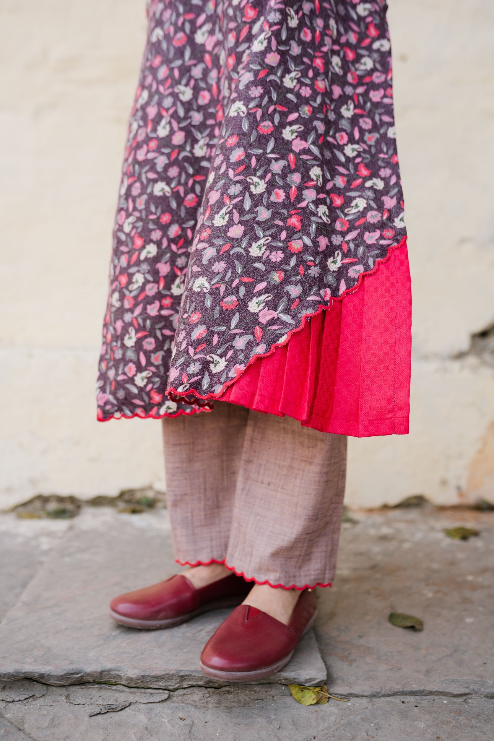 SUBAH MUTED PLUM- SET OF 2 Naaz By Noor 
