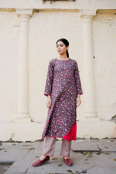 SUBAH MUTED PLUM- SET OF 2 Naaz By Noor 