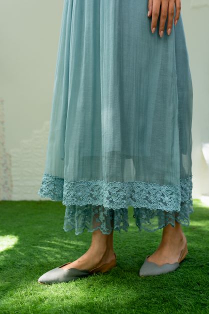 UNDER THE neem- powder blue(Set of 2) Naaz By Noor 
