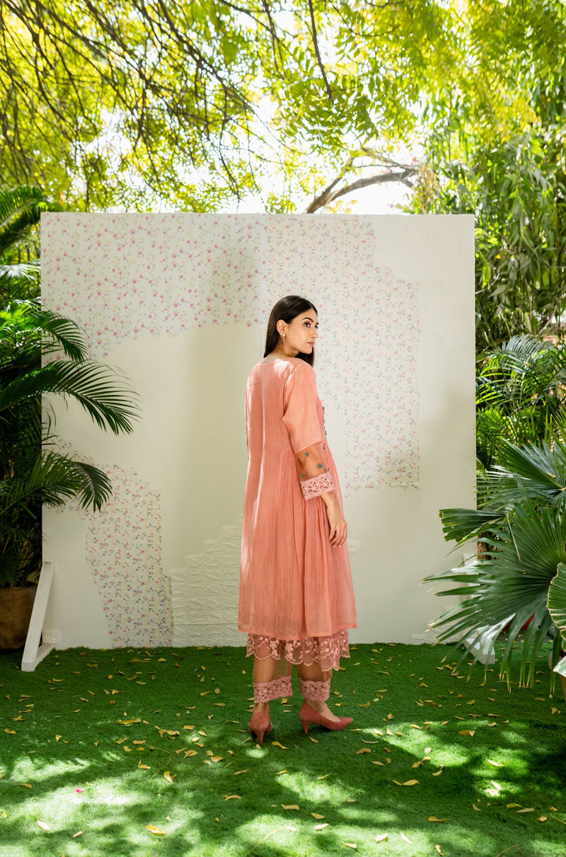 UNDER THE NEEM- powder pink( set of 2) Naaz By Noor 