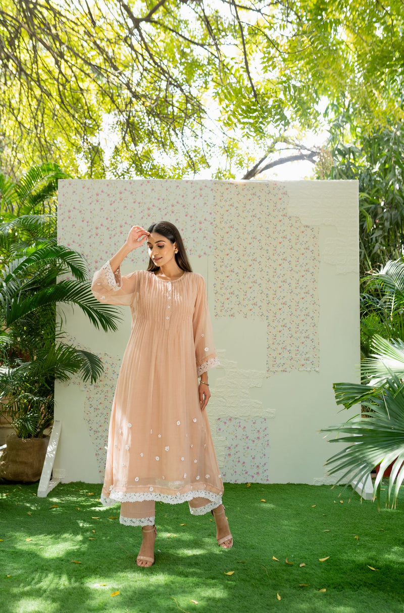 UNDER THE NEEM- soft beige( set of 3) Naaz By Noor 