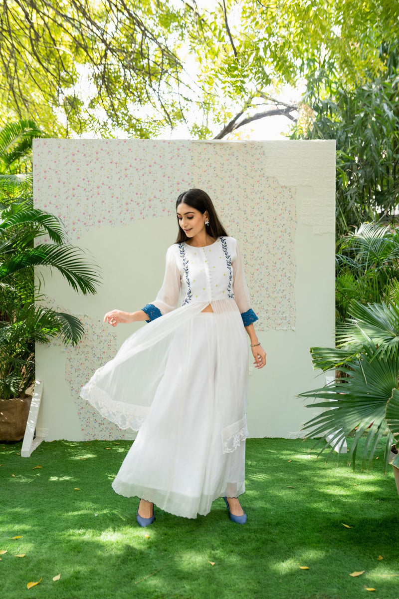 UNDER THE NEEM- white ( set of 3) Naaz By Noor 